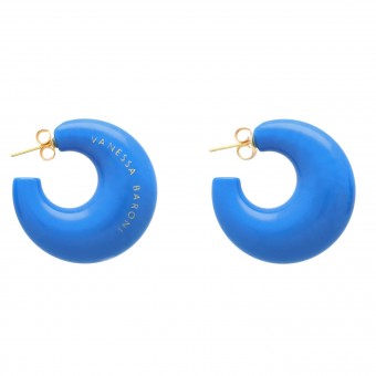 Ohrringe "Moon Earring" VANESSA BARONI -blau- 